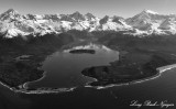 Anchorage Cove, La Chausee Spit, Lituya Bay, Cenotaph Island, Mount Crillon, Mt Wilbur and Orville, Fairweather Range