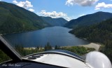 Landing on Nahmint Lake Vancouver Island Canada  