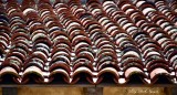 Roof Titles on Carmel Mission California  