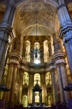 Main Altar of Malaga Cathedral Spain  