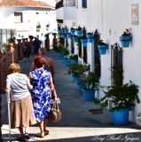 Strolling through Calle Muro and Blue Planters, Mijas   