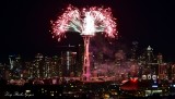 New Year Celebration over Space Needle 2016  