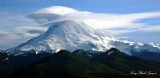 Cap and Standing Lenticular Clouds over Mount Rainier US National Park Washington 214 