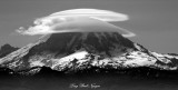 Double Cap Clouds over Mount Rainier US National Park Washington 033 