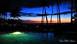 Sunset on Big Island Hale Kai Restaurant Fairmont Orchid Hawaii 382 