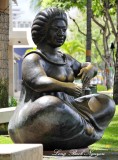 Hula Girl on Kalakaua Ave Honolulu Hawaii 168