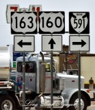 US Route Signs Kayenta Arizona 410  