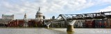 Millennium Bridge St Pauls Cathedral  Thames River London 050  
