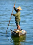Fisherman on Thu Bon River Hoi An Vietnam 1007 