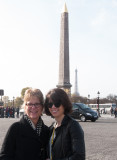 Jill and Sam at the Place de la Concorde