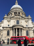 St. Pauls with a couple of classic London buses in front