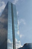 Another sky shot of The Revel and its blue glass structure.