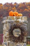 Pumpkins on a Post #1