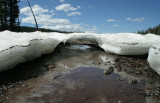 little ice bridge, Three Sisters Lake