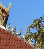 Wat Saen Fang Phra Ubosot Roof Naga and Kinaree Figurines (DTHCM1130)