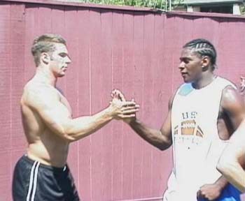 Hancock and Wade at Summer Camp 2001.jpg