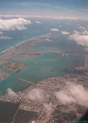 On the left is Miami Beach
