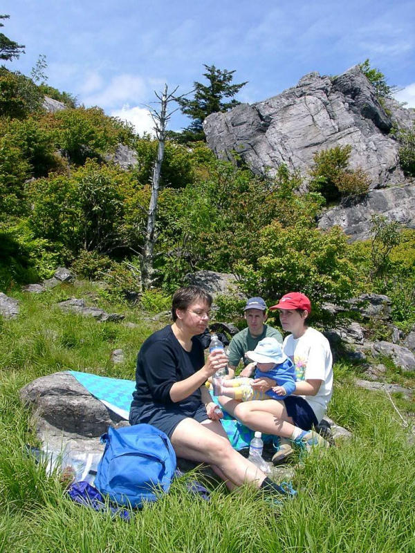 Lots of nice places to take a break on the way to the summit.