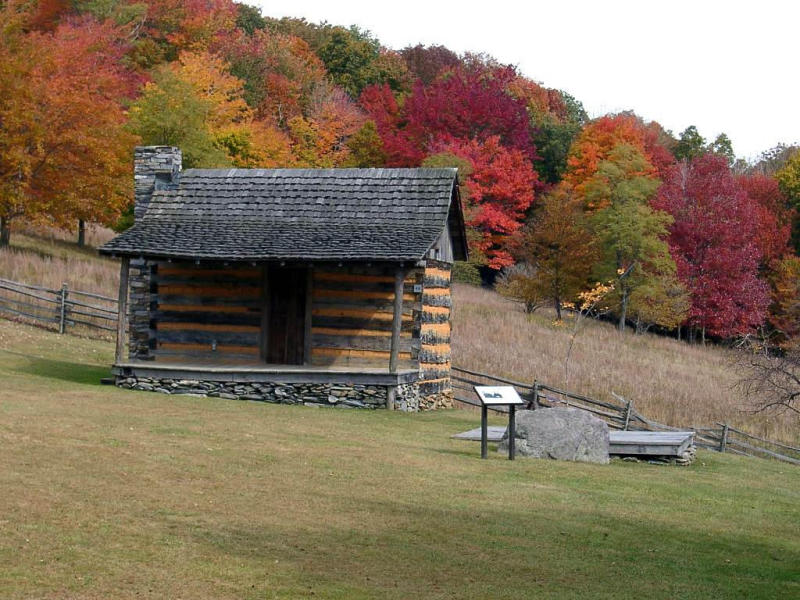 Grayson Highlands State Park Fall Colors And Spencer Cabin Photo