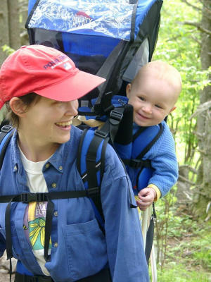 Smilin' Kate Martin -  hey, this mountain climbing stuff is a snap!