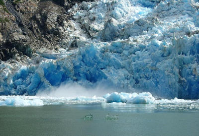 Ice Calving at Sawyer Glacier