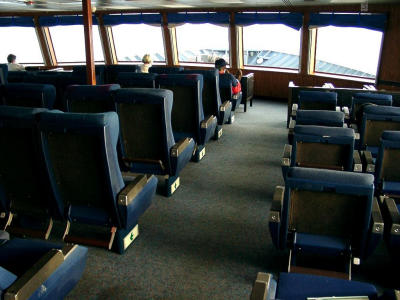 Viewing Lounge at front of Ferry