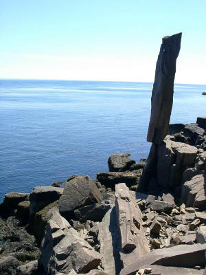 The Balancing Rock on Long Island , NS