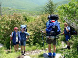 AT ThruHikers (GA-ME) near the 500 mile point. Just 1600+ miles to go before they summit Mt. Katahdin, ME !