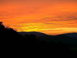 An Early Summer Sunset fills the sky at Fox Hill Inn