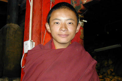 186 - Young Monk, Ganden Monastery