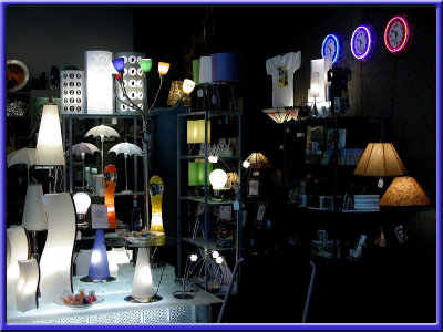 Let there be light! Museum shop display for Light Exhibit.