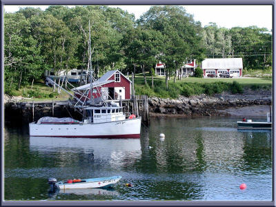 New Harbor, a working Maine harbor