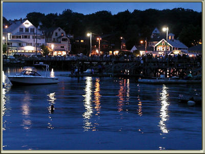 Evening descends on Boothbay