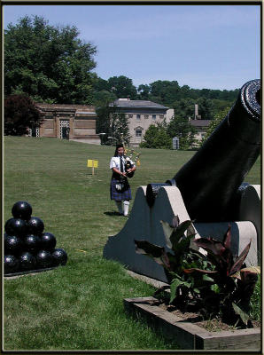 Bagpipes played by a lone piper break the heart!