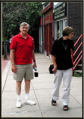 Ron & Marta walk back to the car.