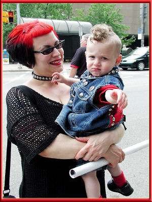 Sure! Smile for the lady, Mohawk!