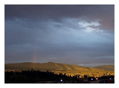 Rainbow after storm