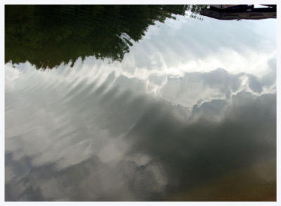 Fish Ripples (clouds, water, lake, reflection)
