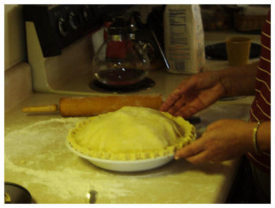 Baking takes part of the day before