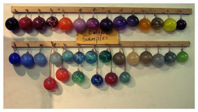 Blown Glass tree ornaments--$22.00 apiece.