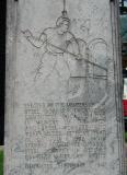 Monument to Homestead Steel Strike (To read about the Homestead strike go to http://www.publassist.com/steel%20hist.html )