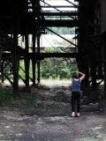 Photographing old site (photographer, mill, steel, factory)