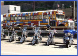 The Happy Bus at the bikers retreat. (Pittsburgh)