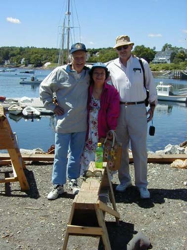 Ron, Marcelle and Rick in Rockport