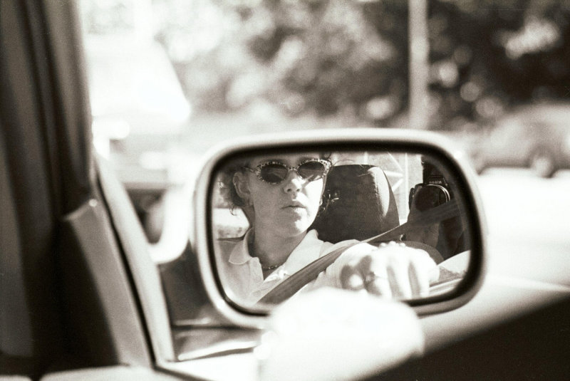 through the rear view