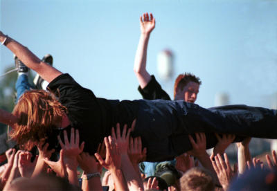 yet more crowd surfing