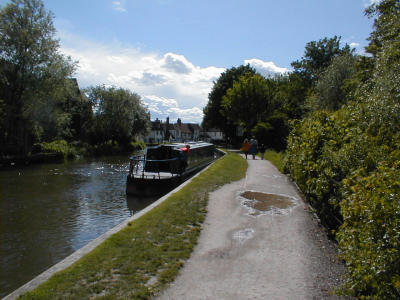 Canal boat, Newbury