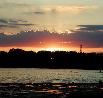 sunset cloud rays 7-12