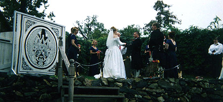 They had a lovely, Celtic-style wedding.