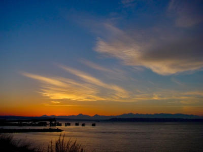 Sunset over Puget Sound, Edmonds